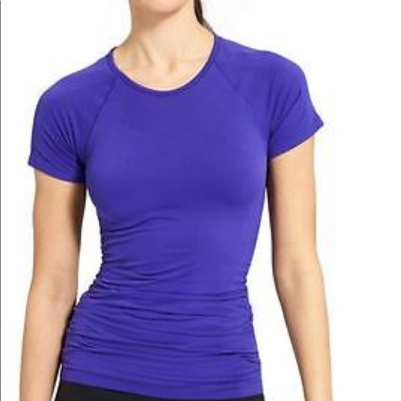 Athleta Finish Fast Tee Purple Shirt Top - Picture 1 of 10